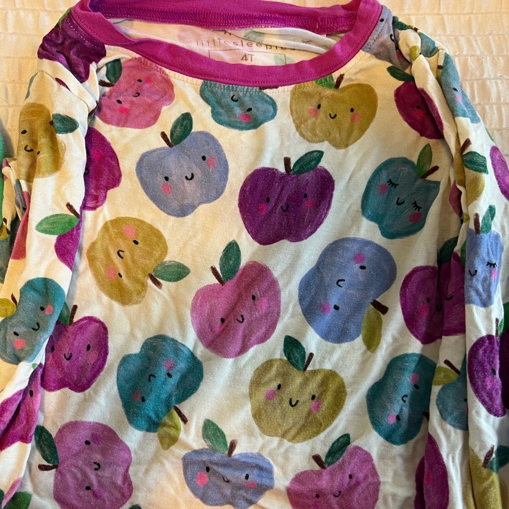 Little Sleepies Multicolor Apple Pajama Set